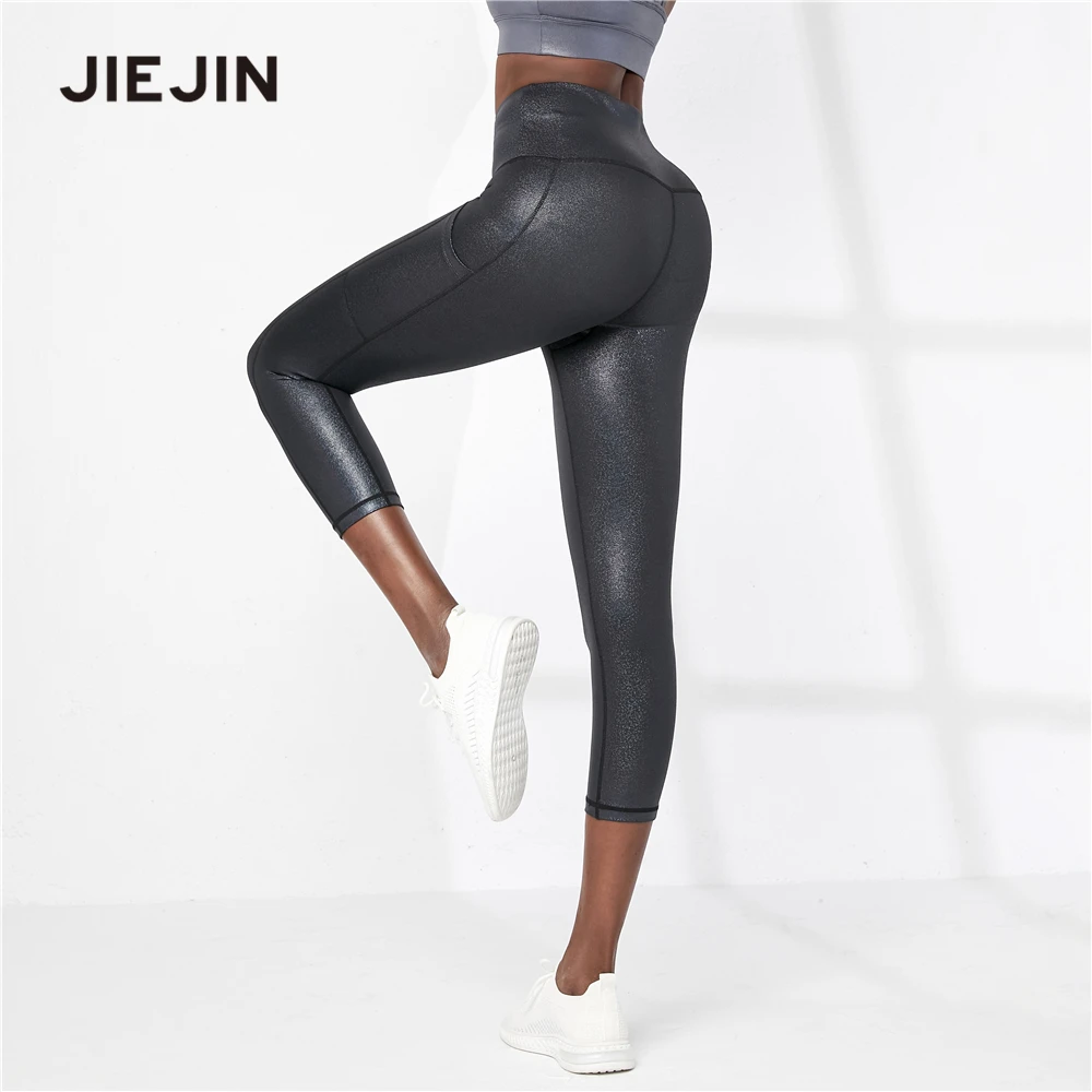 

High Quality Women 7/8 Leggings with Side Pocket Yoga Leggings, Grey