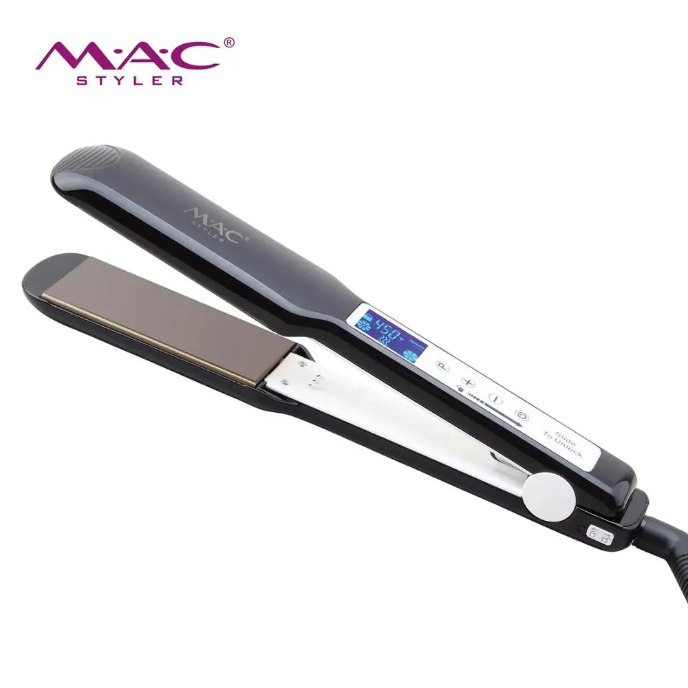 

High quality high sales and high selling point touch screen fashion hair straightener, Black