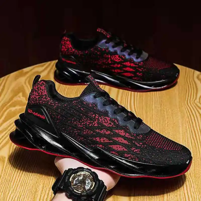 

Custom stylish Men mesh Knit Mesh Breathable sports Running Shoes, 3 colors