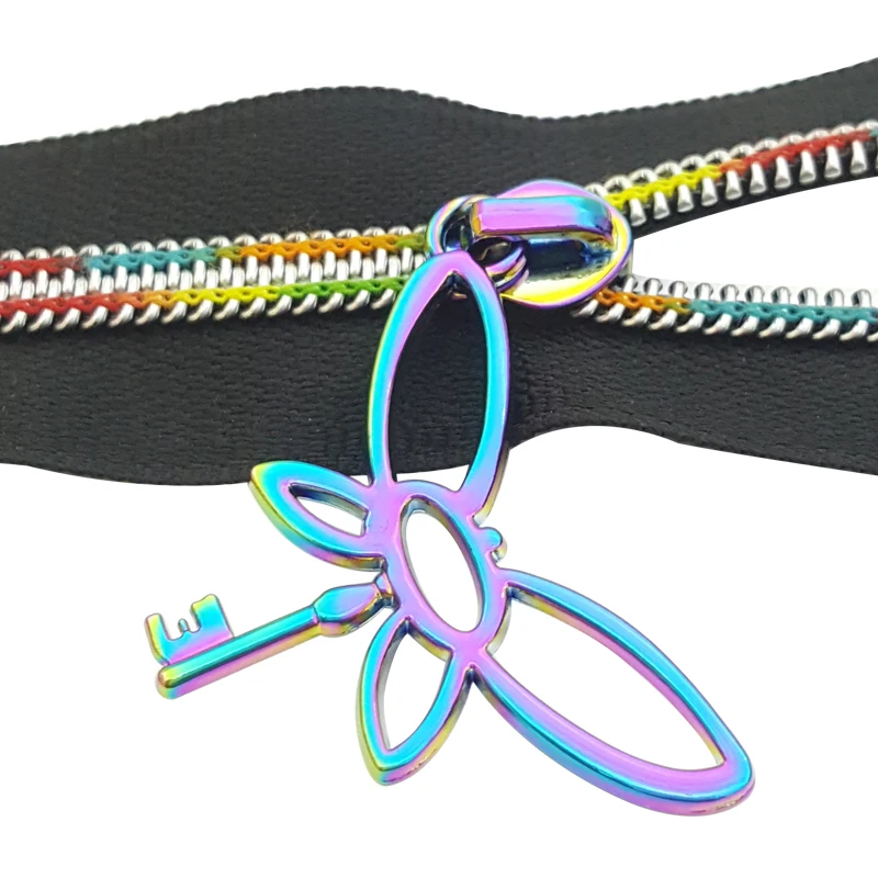 

Custom Made Metal Zipper Puller for Clothing, Metal Zipper Pull For Handbags, Personalized Colorful Zip Pull For Shoes, Rainbow, silver, gold, antique bornz, etc.