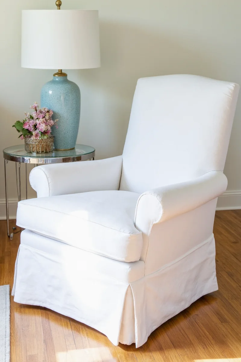 Comparison of different slipcover fabrics
