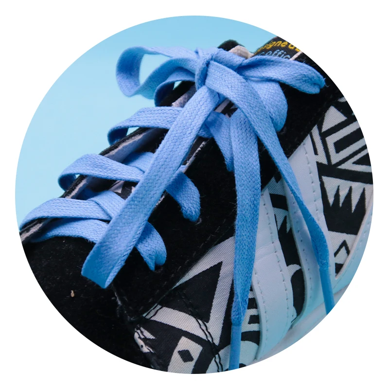 

XuanSi Manufacturer Fashionable Design Internal And External Repair Quality Good Looking Flat Wax Shoelaces, Customized