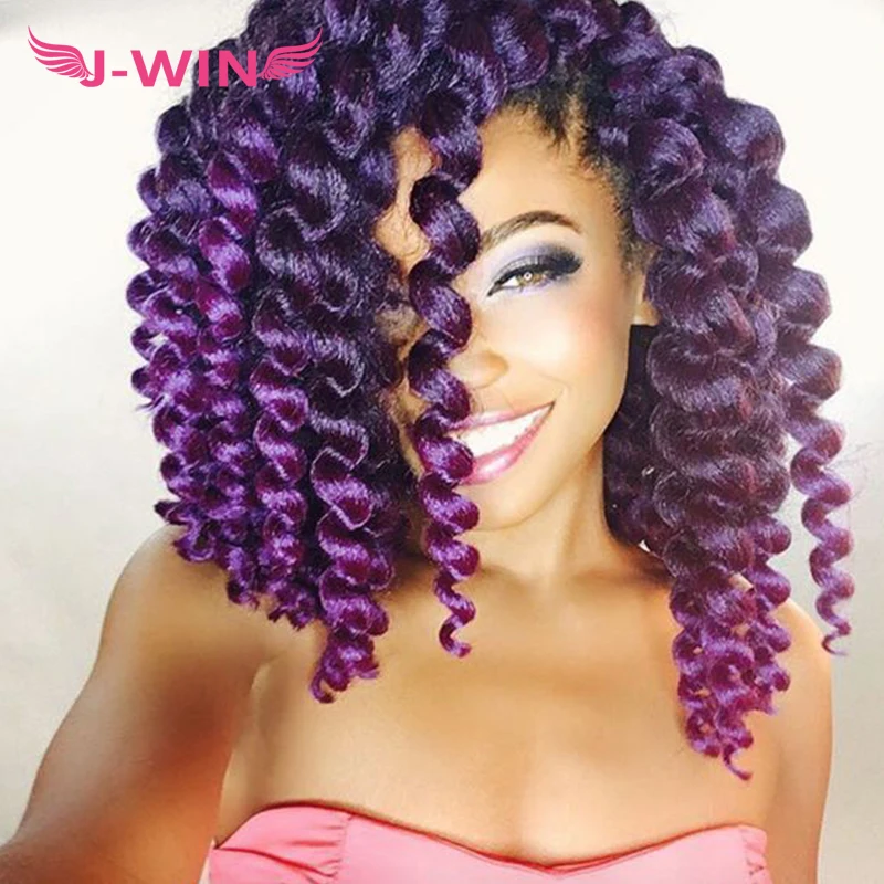 

2021 Wand Curl Crochet Hair Extensions Synthetic Jumpy Wand Curly Twist Braids Hair 20roots Bounce Curl Twist Hair, Shows on the pictures