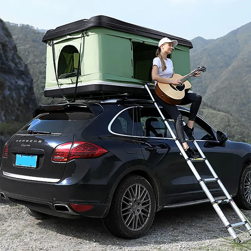 

Hardtop RTS Hard Aluminium Camper Rooftop Tents Outdoor folding large Roof Top Tent 4 Person Camping Hard Shell Car Roof Top