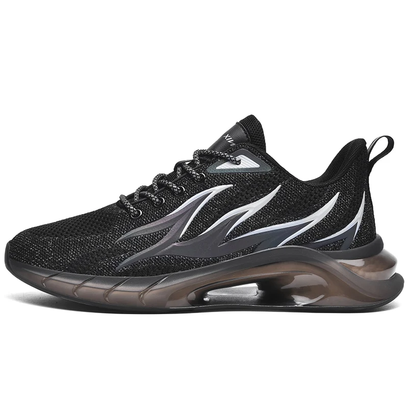 

Wholesale Fashion Durable Sneakers Men's Breathable Mesh Male Casual Light Weight Air Cushion Men Running Sport Shoes