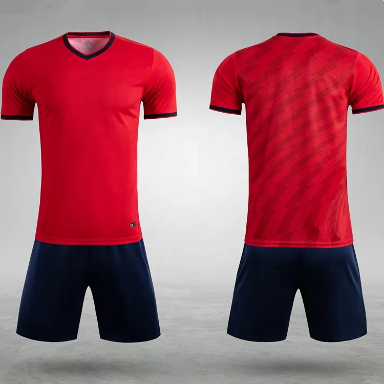 

Sportswear Custom Red Soccer Training Thai Quality Man Football Jersey Retro, Any colors can be made