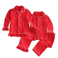 

High Quality 100% Cotton Baby Girls Pajamas Sets Long Sleeve Girls and boys Sleepwear Christmas Kids Children Clothing Sets