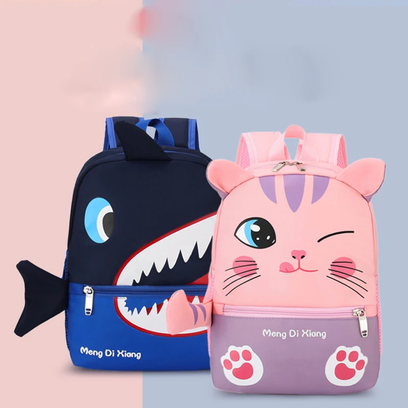 

Hot 3D Cartoon Animal Baby backpacks kindergarten children kids schoolbag, As pictures show