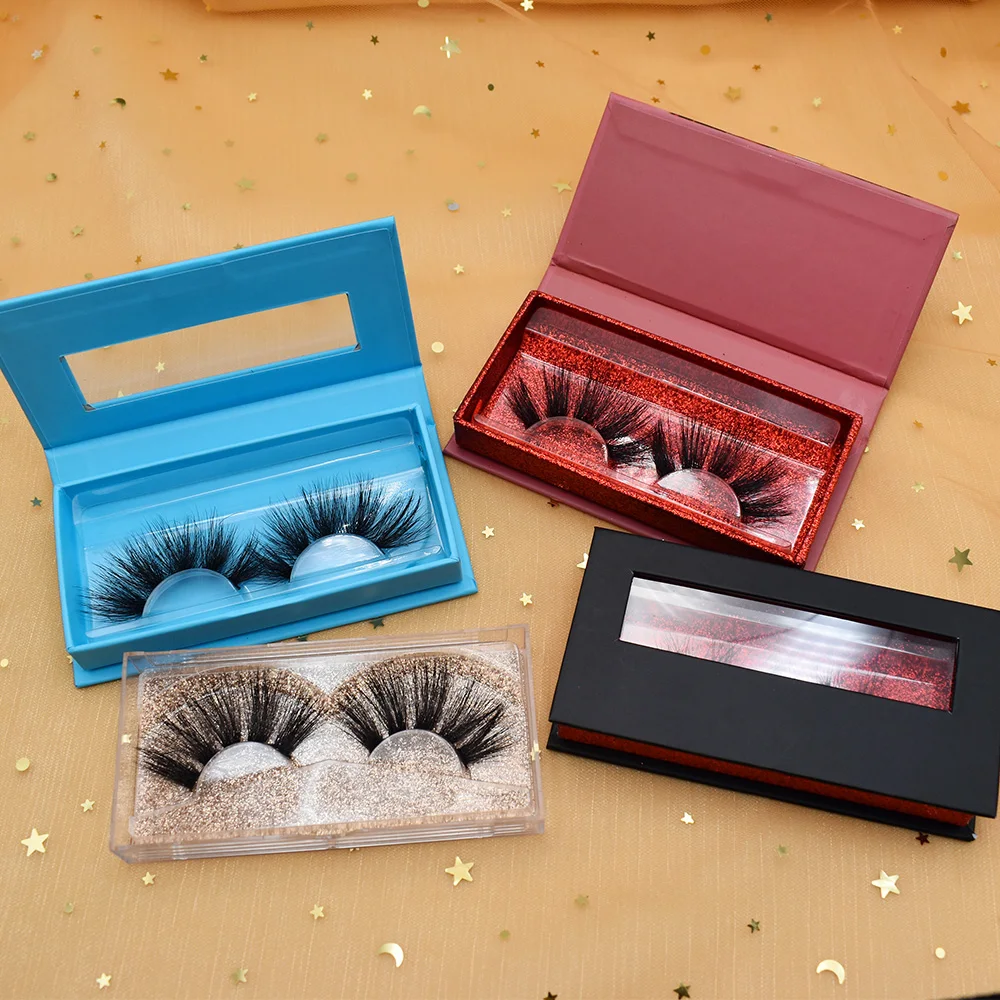 

Make Own Label 3D Mink Lashes Mink Strip Eyelashes Empty Black Lash Box, Cusotmer's request