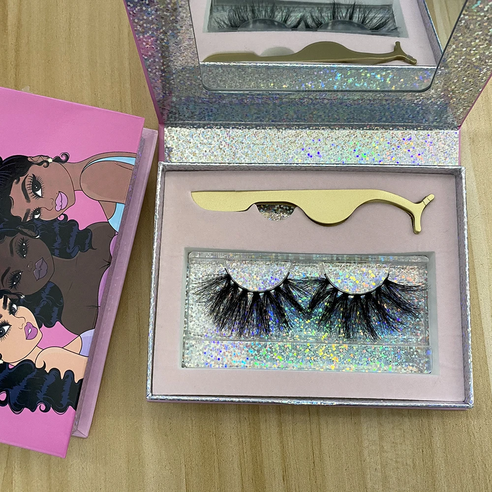 

wholesale 1 pair magnetic lashes with 1 eyelash applicator and 1 magnetic eyeliner kit in magnetic box