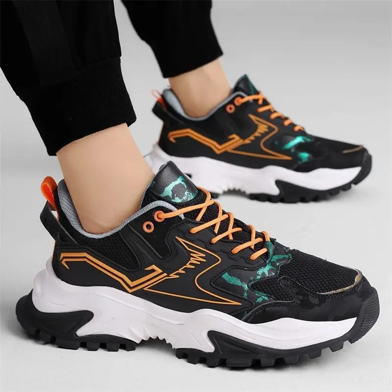 

Mens Sneakers Breathable Damping Sports Shoes Thick Sole Running Walking Shoes Trainers Sport Sneakers