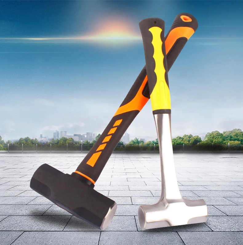 Building Construction 24lb Sledge Hammer Heavy Duty Onepiece Steel Brick Drilling Crack