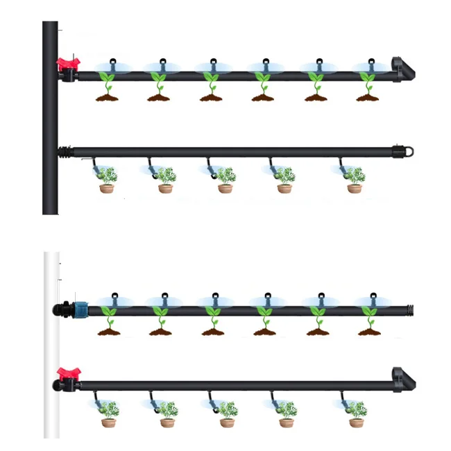 Dripper Irrigation System With Pe Pipe And Online Dripper For Fruit