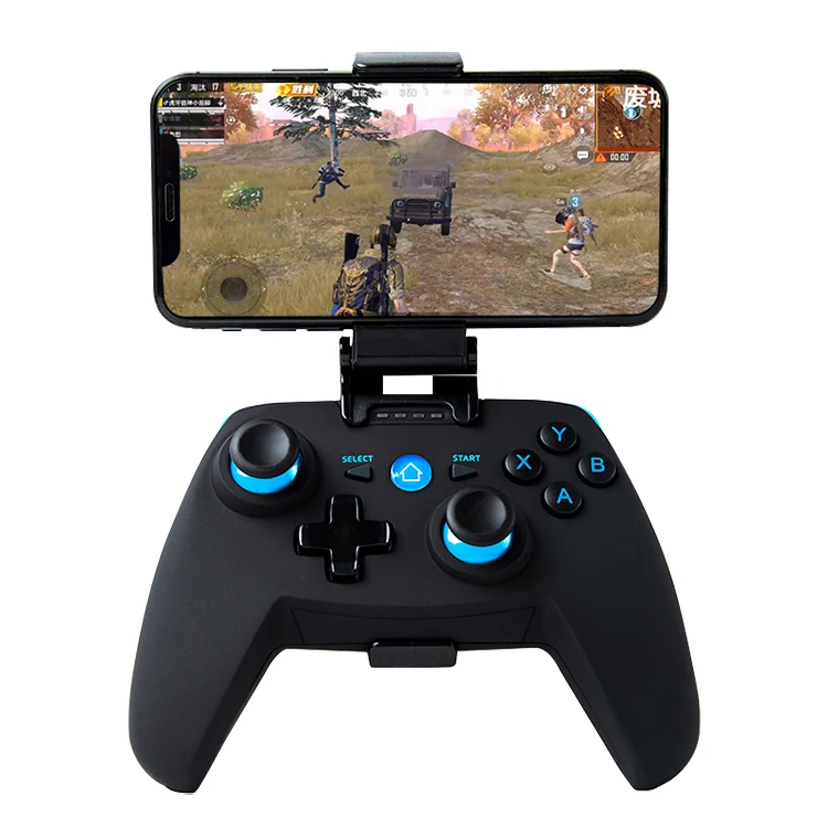 

Smartphone Android for PUB G Joystick Mobile Game Controller Gamepad BT Wireless Joystick Mobile Gamepad Smart TV P3 Console, Black+blue