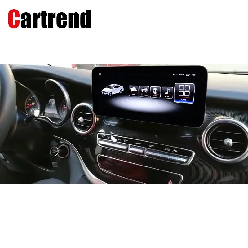 

Android dashboard audio system V class w447 round corner NTG5 display Vito anti-glare 4g ram monitor V200 car navigation CD V220