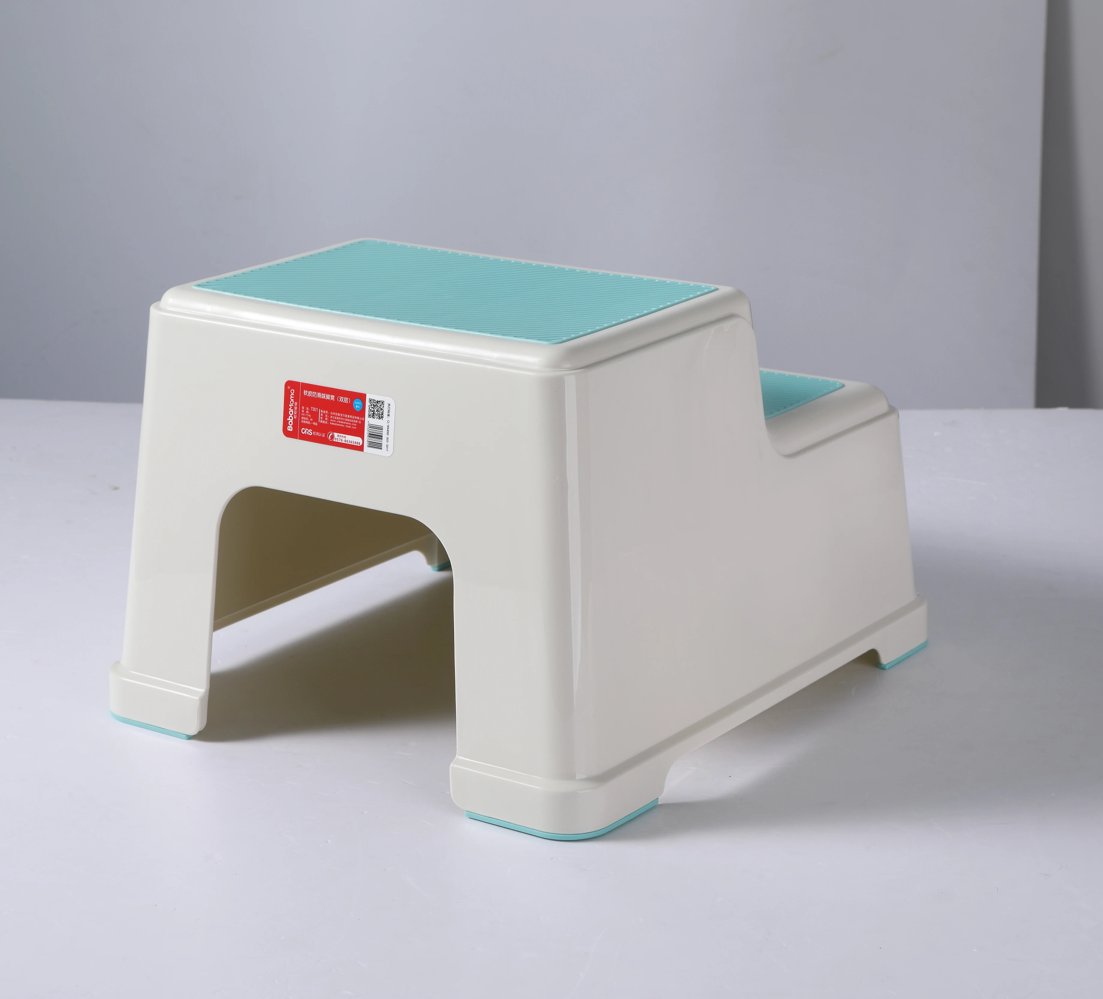 
China Soft-Grip Non-slip Cheap Safety Toddlers Plastic Child 2 Step Stool for Bathroom 
