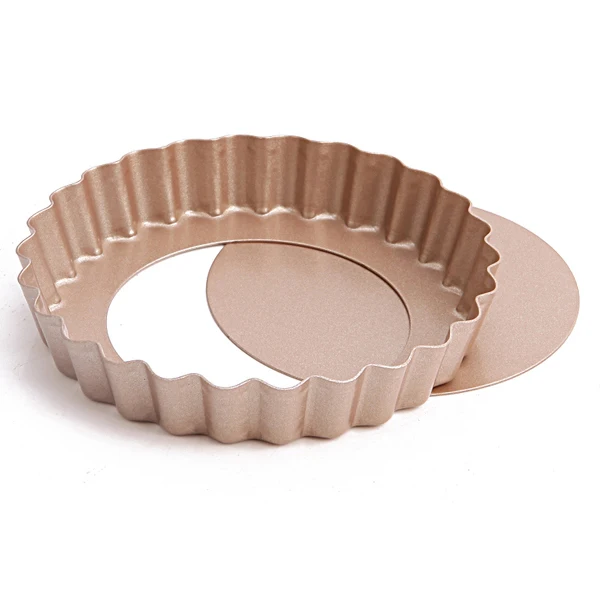 

Hot Selling Mini Round Pie Dish Non-Stick Carbon Steel 5 Inch Quiche Pan