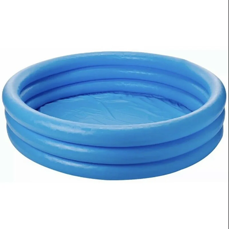 

INTEX 59416NP 1.14m x 25cm Outdoor Water Fun Play Crystal Blue Three Ring Inflatable Paddling Baby Pool