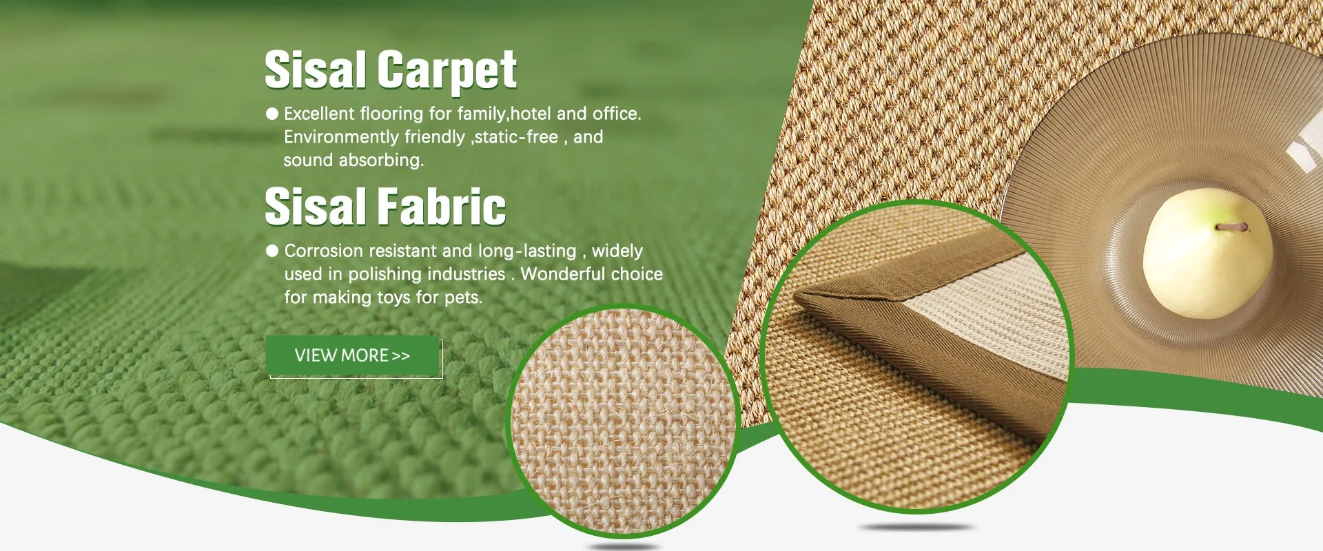 Jiangsu Dada Sisal &Jute Textiles Technology Co., Ltd. sisal cloth