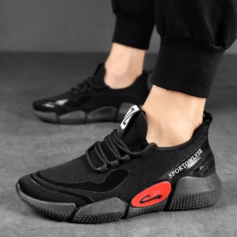 

2021 Sports Shoes Men's Flat Sports Shoes Light Weight Sweat-Absorbent Running Shoes Men, Black,white,green