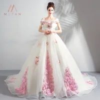 

High Quality Lace Embroidery Romance Luxury Dream Tail Bridal Wedding Dress