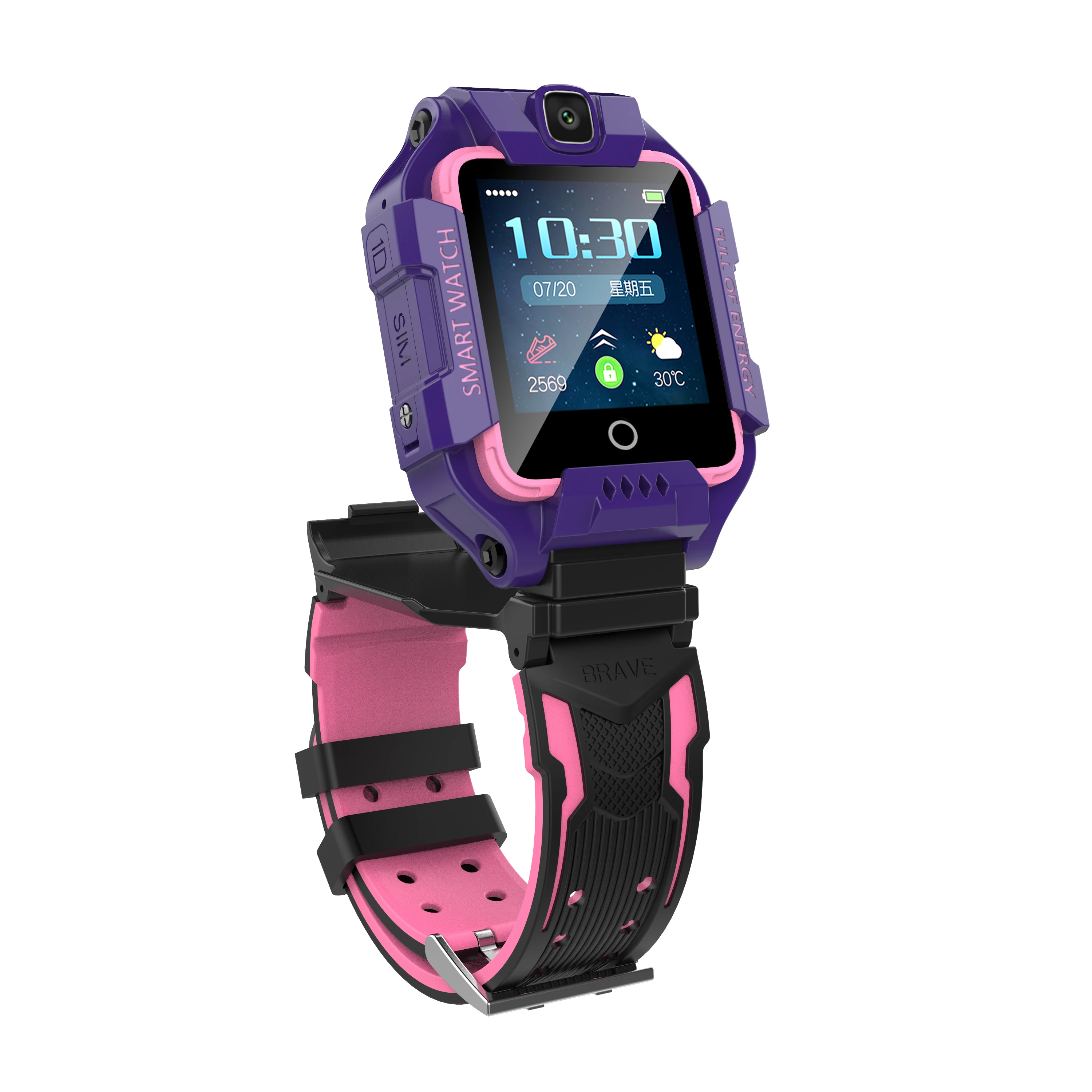 

ETMAXTER 4G children phone watch Netcom Video call gps positioning sos Watch pay AI IP67 Waterproof Kid smart watch gift