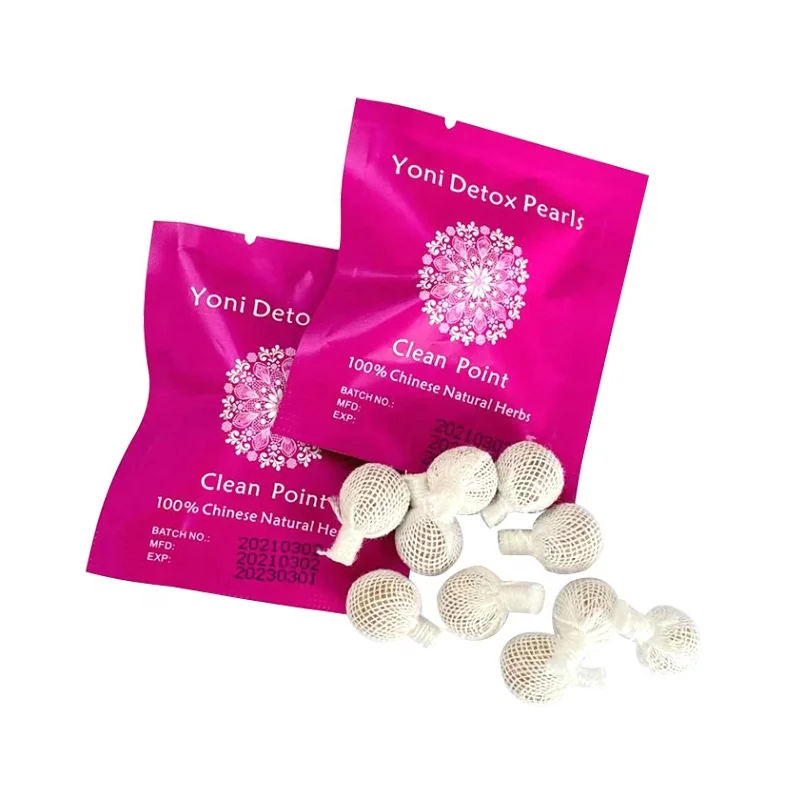 

Private labeling women organic tampon vagina vaginal clean point herbal clean point yoni detox pearls for womb wellness