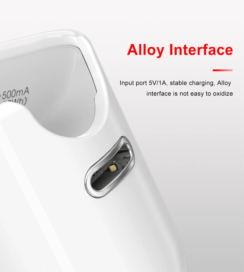 New gadget Mini power bank for airpods slim portable charging case for ipad series white color emergency charger 700mAh - ANKUX.COM
