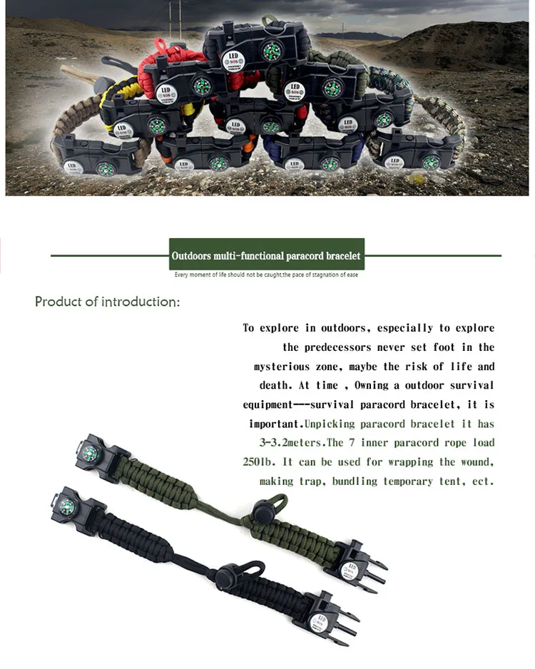 Emergency Survival Bracelet
