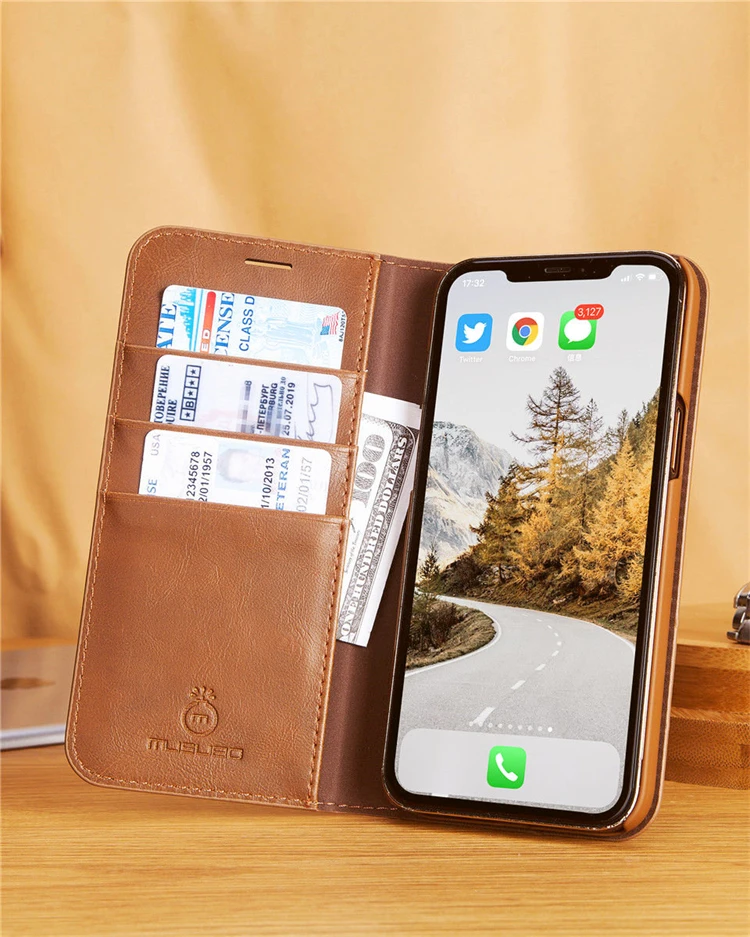 

Hot sale Phone Case For IPhone 7 8 x xr xs max 11 Pro Max Card Slot Magnetic Wallet Leather Case Phone Cover for iPhone 11 12 13