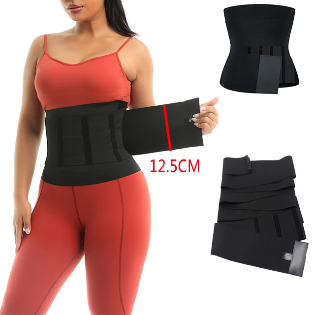 

LangQin Hot Sale Elastic Waist Trainer Shaper Belt tummy wrap bandage invisible wrap waist trainer