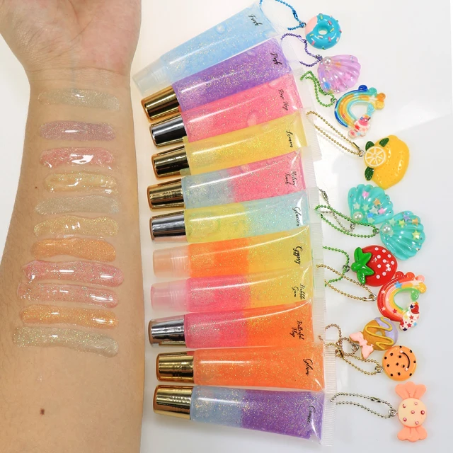 

vegan unique make your own line lip gloss tube label, Colors