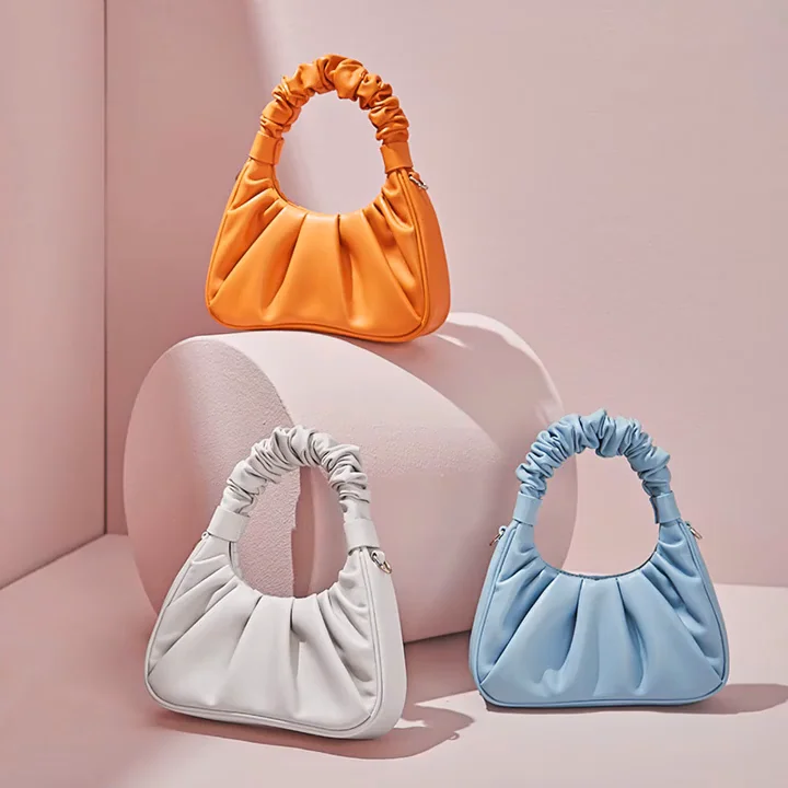 Cheap Same With 2021 New Handbag Shoulder Bag Thick Chain Fold Cloud Bag