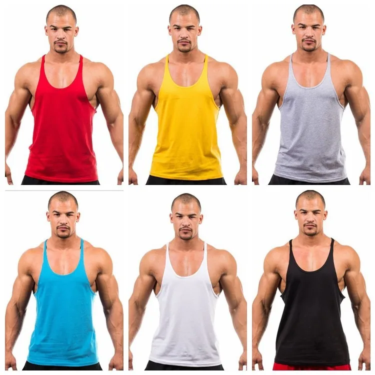 
2019 Summer Hot Sale Custom Made Stringer Vest Gym Singlets Stringer For Men 