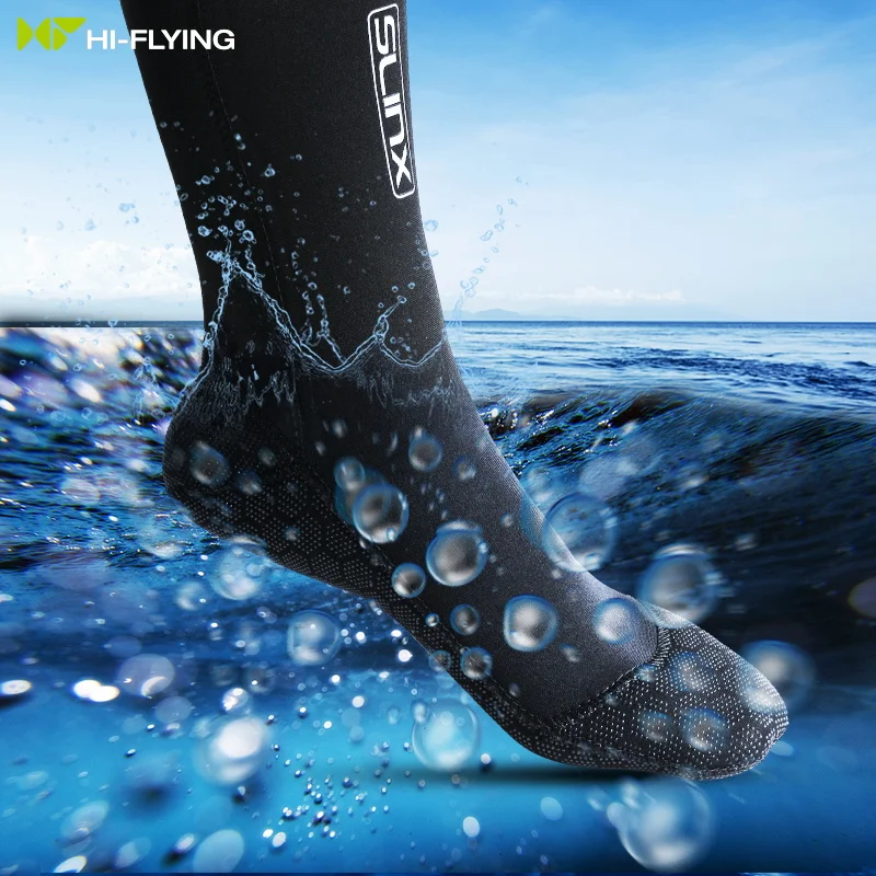 

Best selling 3mm water socks sports neoprene diving socks waterproof swimming surfing diving socks, Black