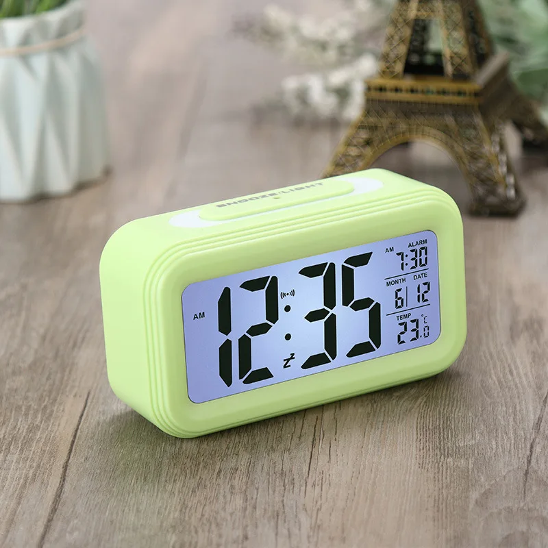 

Digital Alarm Clock With Calendar For Home Office Travel Table Clock Snooze Electronic Kids Clock LED Desktop