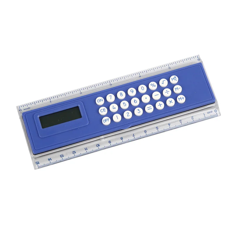 15cm Ruler Electronic Calculator Set Student Fashion Portable