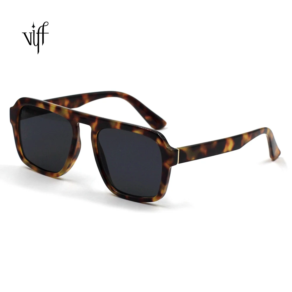

Tortoiseshell Rectangle Sunglasses VIFF HP19966 Oversized Sunglasses 320.30Shades