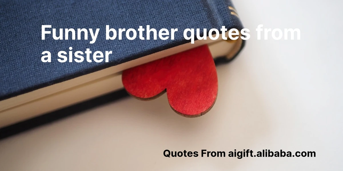 funny brother quotes from a sister