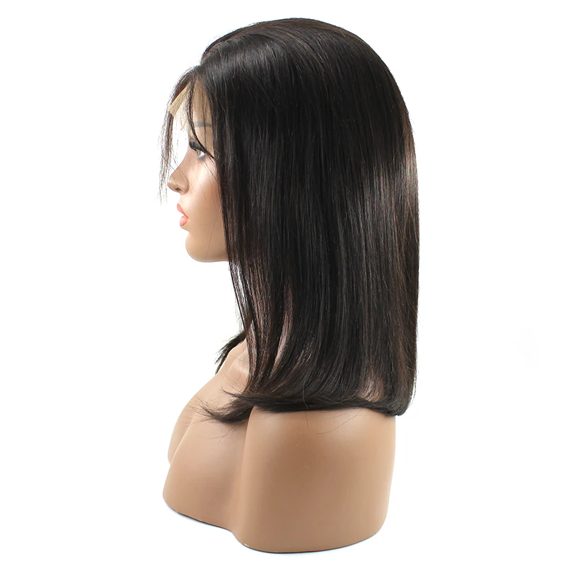 

Hot Sale 100% Human Hair Brazilian Hair BOB Transparent Lace Closure Wig