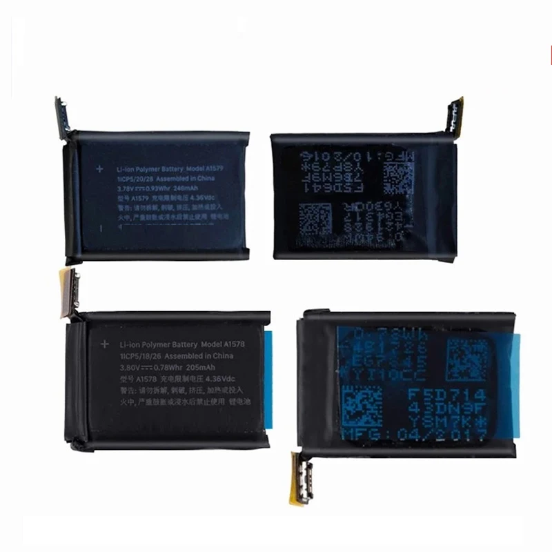 

Wholesale A1578 Replacement battery For iwatch Series S1 2 3 4 38mm 40mm 42mm 44mm A1579 A1761 A2058 for Apple Watch Battery, Black