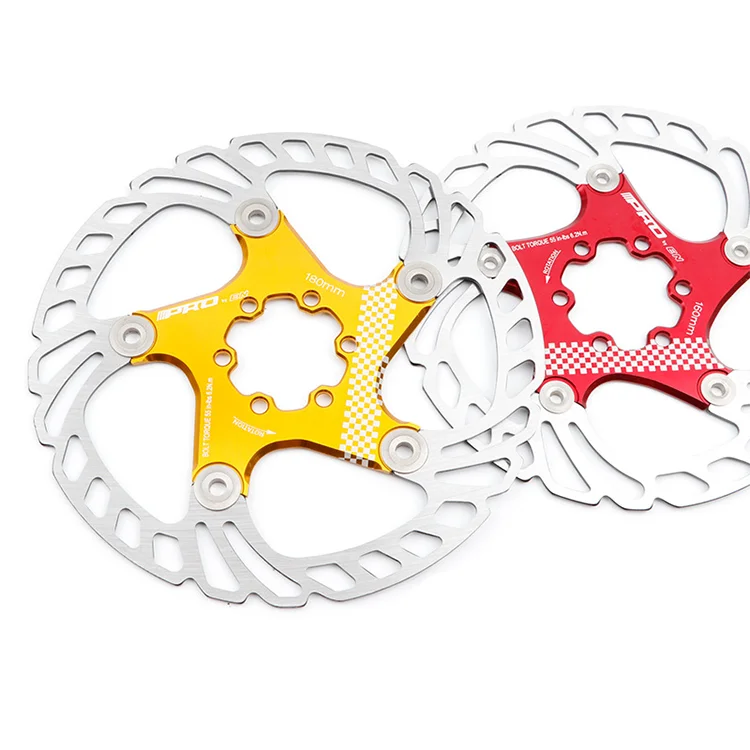 

Multicolor MTB DH Bicycle Brake Disc Rotors 160mm/180mm/203mm Hydreaulic Float Brake Disc, Red / black / blue / gold