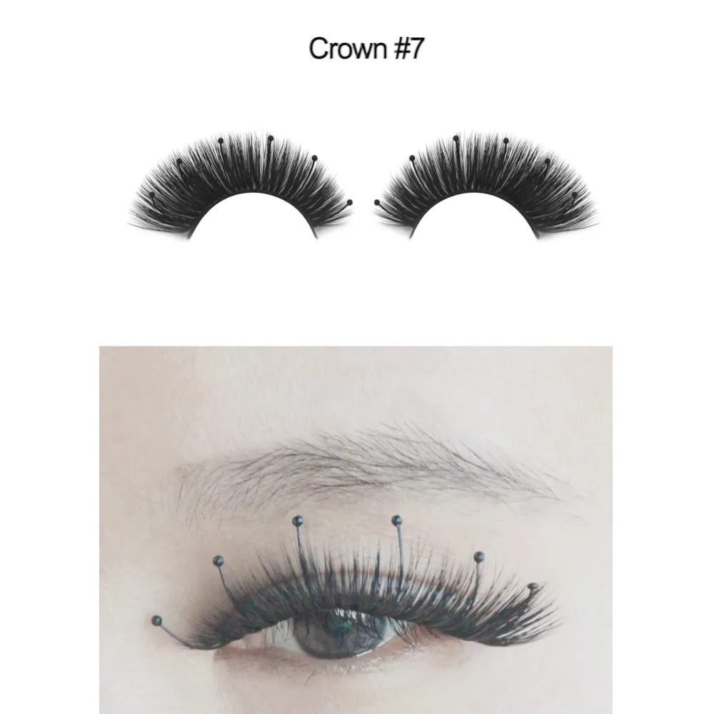 

2021 New 3D Double Decorative Eyelashes Crownlashes Vegan Mink Silk Fur Crowneyelashes