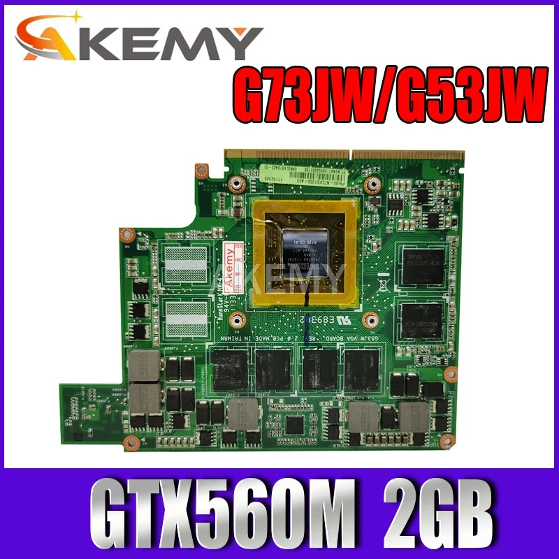 

Free shipping Mxmiii VGA video video card GTX 560m GTX560M card G73SW VGA panel For Asus G73SW G73JW G53SW G53SX G53JW VX7 2GB