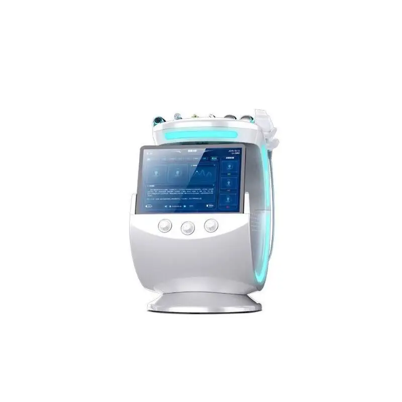 

2020 New style Smart Ice Blue 7 in 1 Skin Scrubber BIO Spray Gun Aqua Peel Ultrasound Skin Analyzer Facial Machine