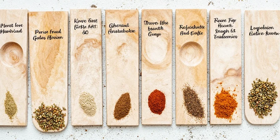 Red paprika shaker on a wooden table