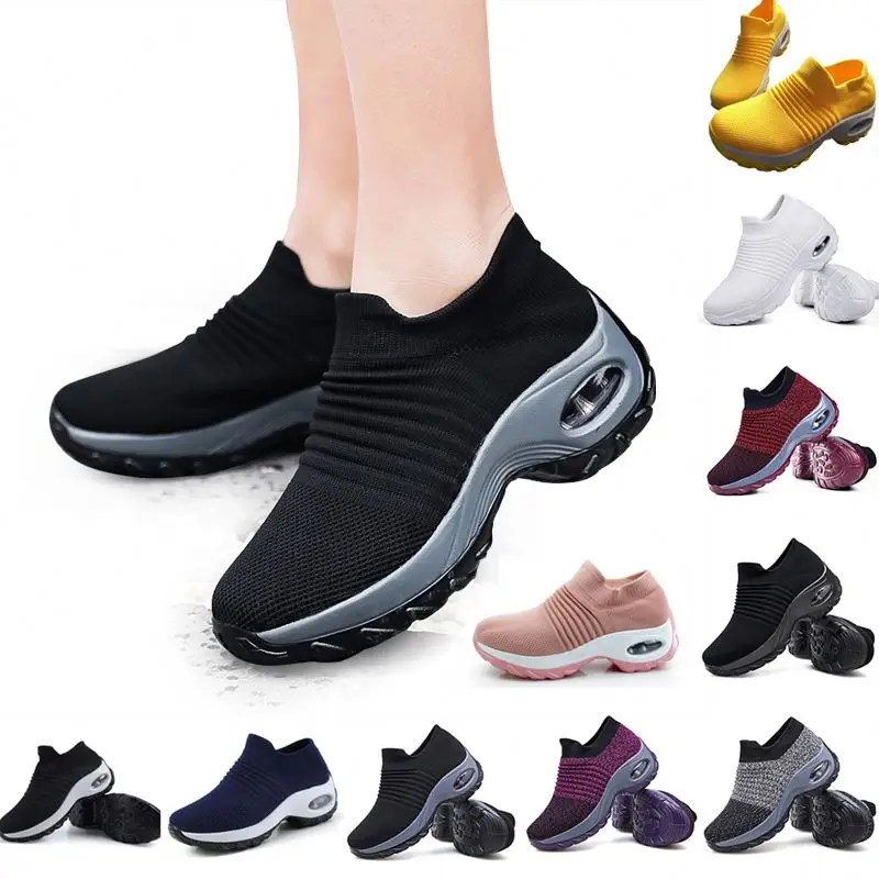 

Plus size  Ladies Fashion Sock Tennis Sneakers Breathable Comfort Youth Girls Walking Women Slip on Running Shoes Sports