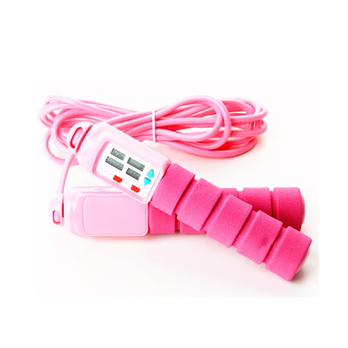 

Wholesale cheap customized women men digital count jump ropes home fitness speed cordless jump rope with counter, Pink,black