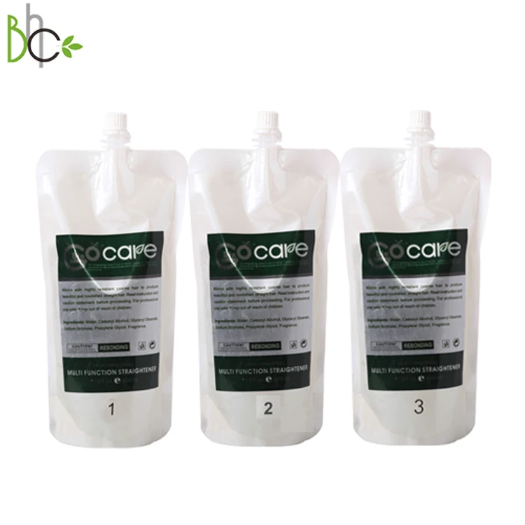 

Gocare Private Label Salon Quality Professional Hair Perm Multi Function Straightener Cream With Morocco Argan Oil