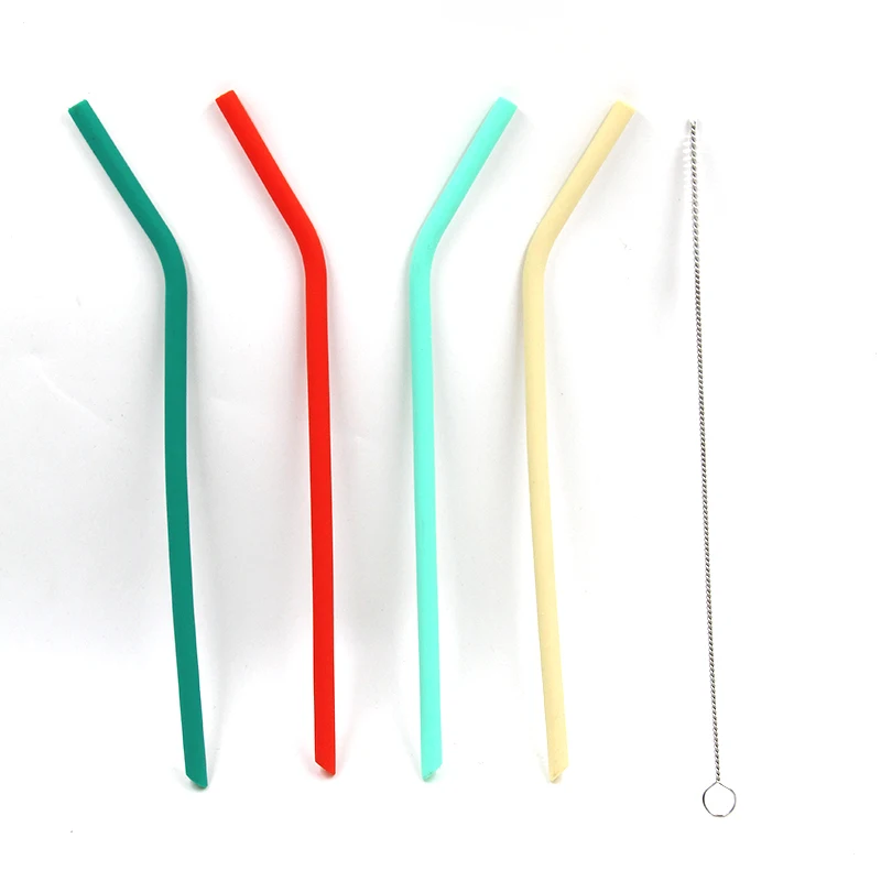 

Amazon Choice BPA Free Eco Friendly Reusable Drinking silicone foldable straw collapsible straws, Customized color